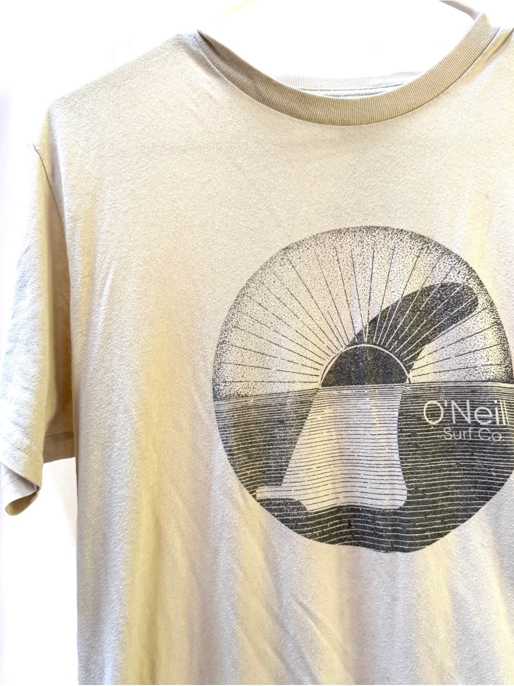 O'Neill Surf Co.Short-Sleeve Graphic Tee, Beige, Men’s L, Women’s XL